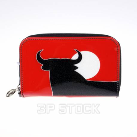 Red and Black H Logo - Toro Pasion portafoglio H cm 15 L cm 10 color red logo toro black