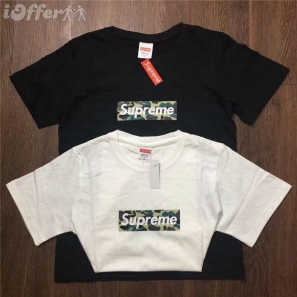Supreme BAPE Camo Logo - hot! SUPREME BAPE camo box logo TEE t-shirt
