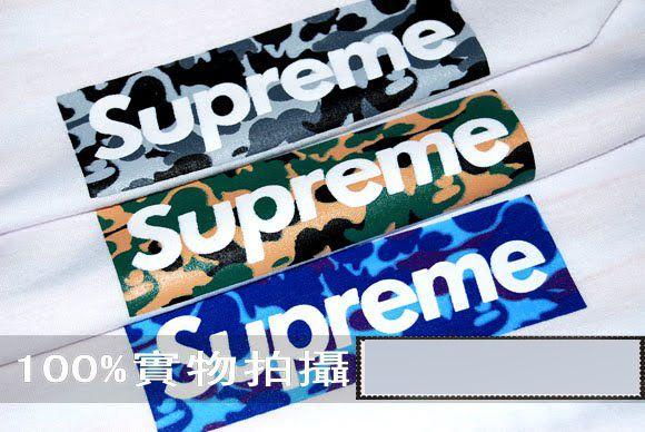 Supreme BAPE Blue Logo - Choose And Buy: Supreme Bape Camo Box Tee
