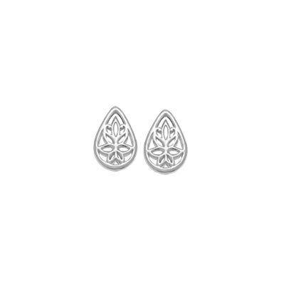 Lotus Teardrop Logo - Amazon.com: Boma Sterling Silver Teardrop Lotus Flower Stud Earrings ...