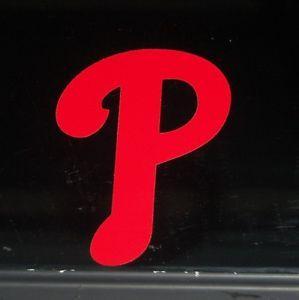Philadelphia Phillies P Logo - Philadelphia Phillies P Logo Vinyl Car Truck Decal Sticker MLB