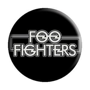 Foo Fighters Black and White Logo - FOO FIGHTERS (NEW LOGO) BUTTON