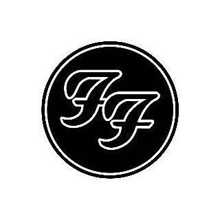 Foo Fighters Black and White Logo - Foo Fighters Round FF Logo, Black, White & Red Embroidered Iron On