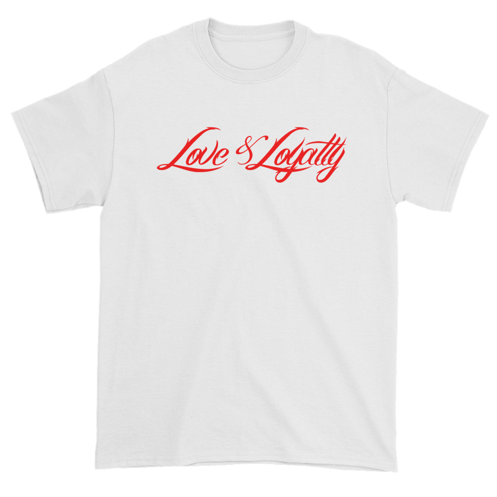 Red and White Clothing Logo - Men's T Shirt Logo & Loyalty Clothing