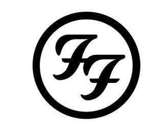 Foo Fighters Black and White Logo - Foo Fighters band sticker logo vinyl