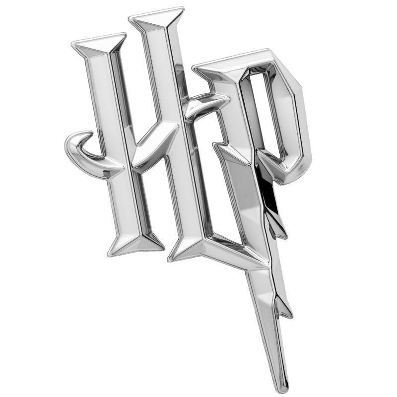HP Premium Logo - Harry Potter HP Logo Premium 3D Chrome Car Fan Emblem – Fan Emblems