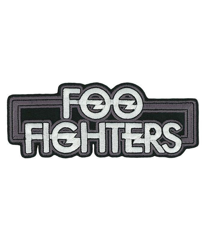 Foo Fighters Black and White Logo - Foo Fighters Logo Patch Liquid Blue