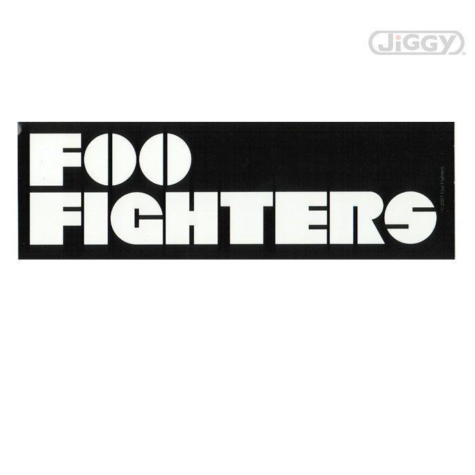Foo Fighters Black and White Logo - Foo Fighters - Logo Sticker - JiGGy.Com
