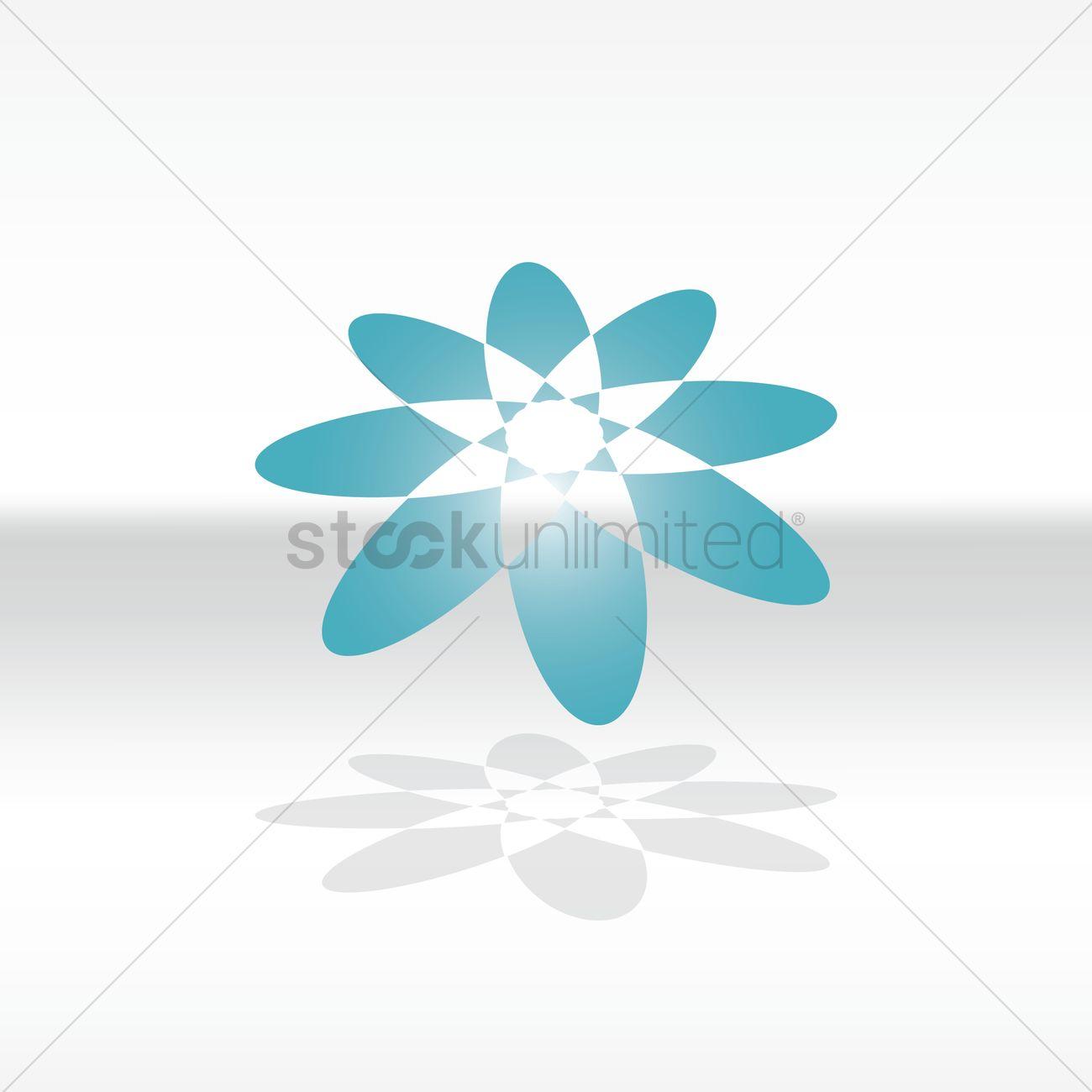 Christian Flower Logo - Flower logo element Vector Image