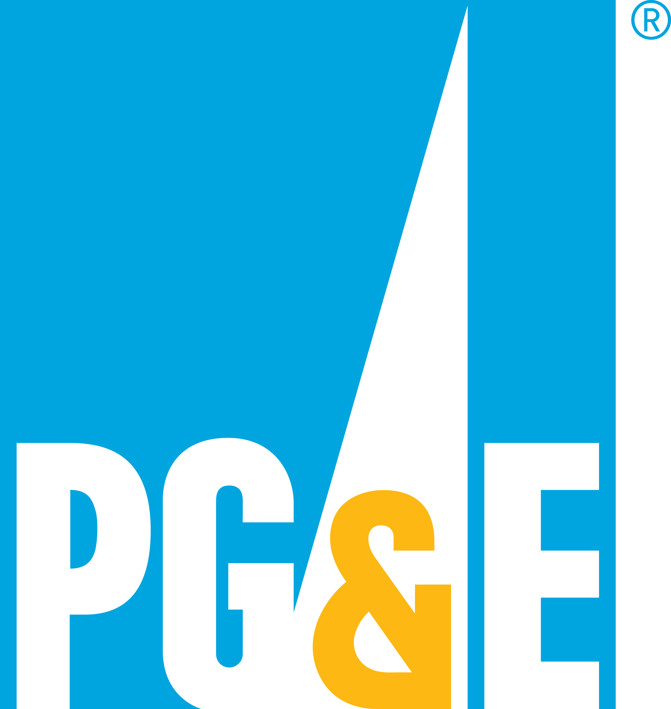PG&E Logo - PG&E, Pacific Gas and Electric and power company for California