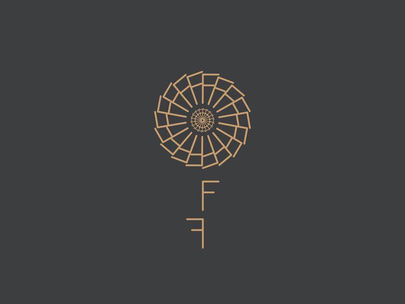 Christian Flower Logo - Flower logo made with the letter F