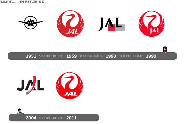 Old Jal Logo - shebanian - 10 airlines logo evolutions