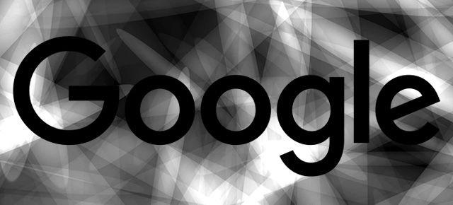 Black Google Logo - Google Now Tests Black Design With Blue Bars
