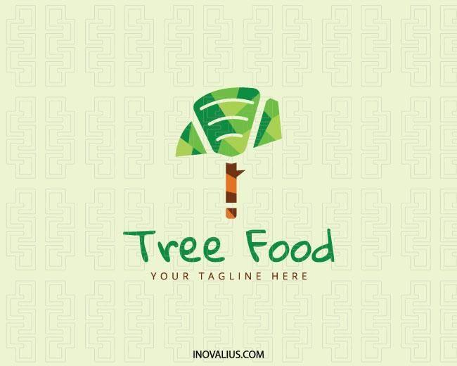 Green Brown Logo - Tree Food Logo Design For Sale | Inovalius