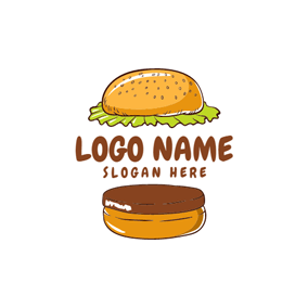 Brown Food Logo - Free Fast Food Logo Designs. DesignEvo Logo Maker