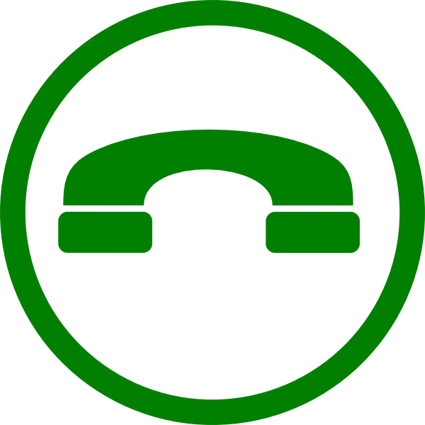 Green and White Telephone Logo - Telephone clip black and white download green phone HUGE FREEBIE