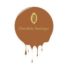 Brown Food Logo - cocoa Bean Chocolate Melting Chocolate Sweet Food Delicious Food