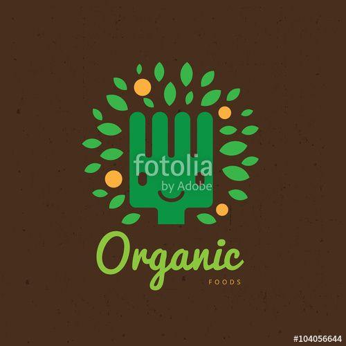 Brown Food Logo - Organic food logo,restaurant logo,bistro logo,canteen logo,cafe logo ...