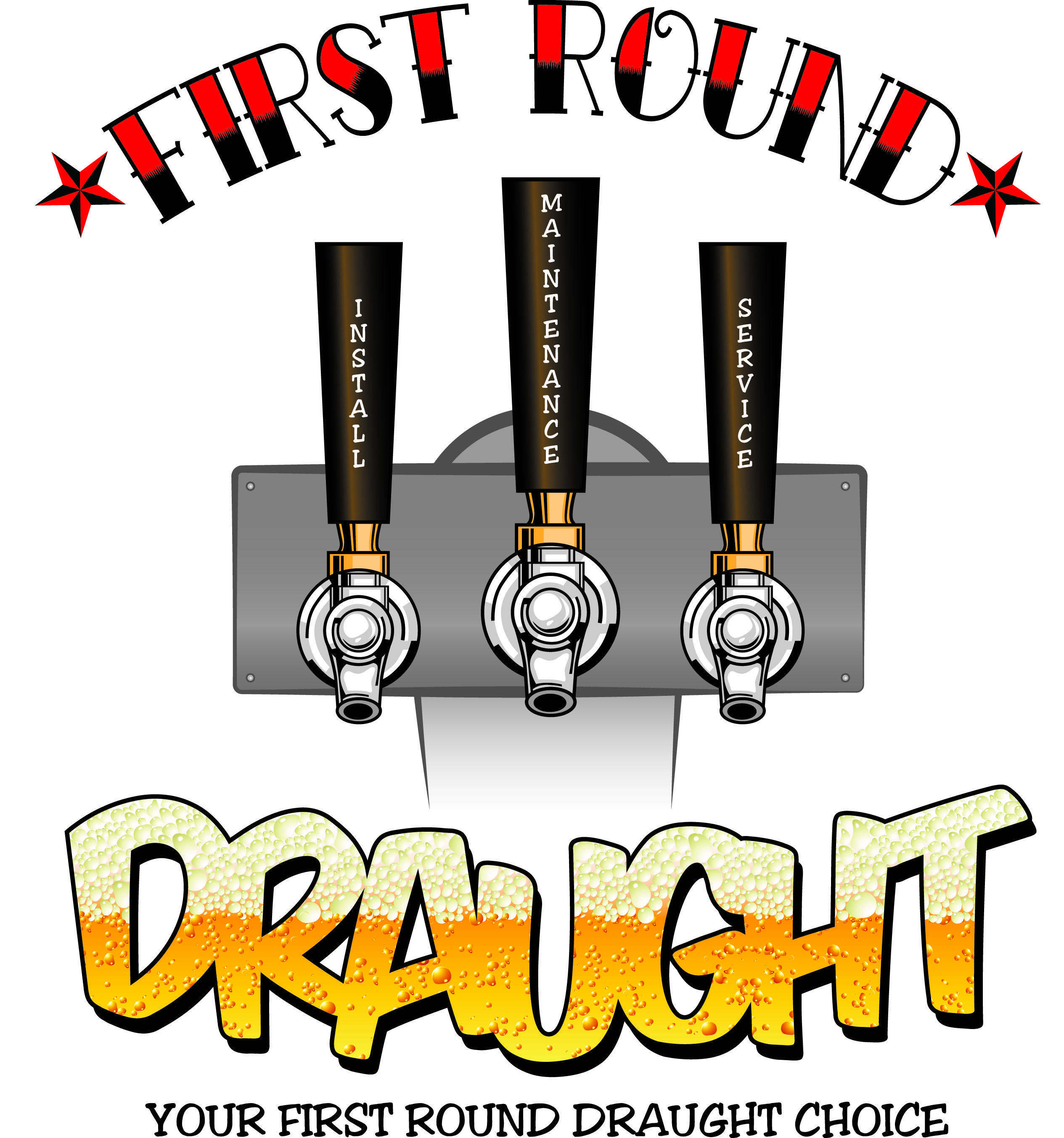 Draft Beer Logo - First Round Draught:. Draft Beer System Service and Installation