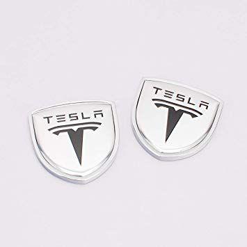 Tesla Auto Logo - Amazon.com: Zhmyyxgs 2 Pcs Shield Refit Logo Auto Car Rear Side ...