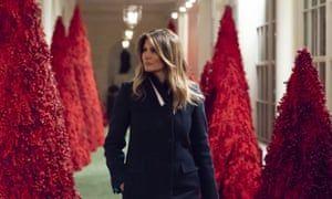Reds and Green Tree Logo - Seeing red: why Melania Trump's crimson Christmas trees are so ...