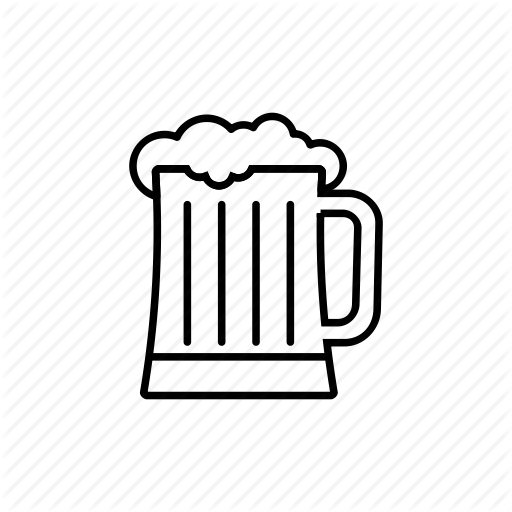 Draft Beer Logo - Beer, draft beer, glass of beer, krigla icon