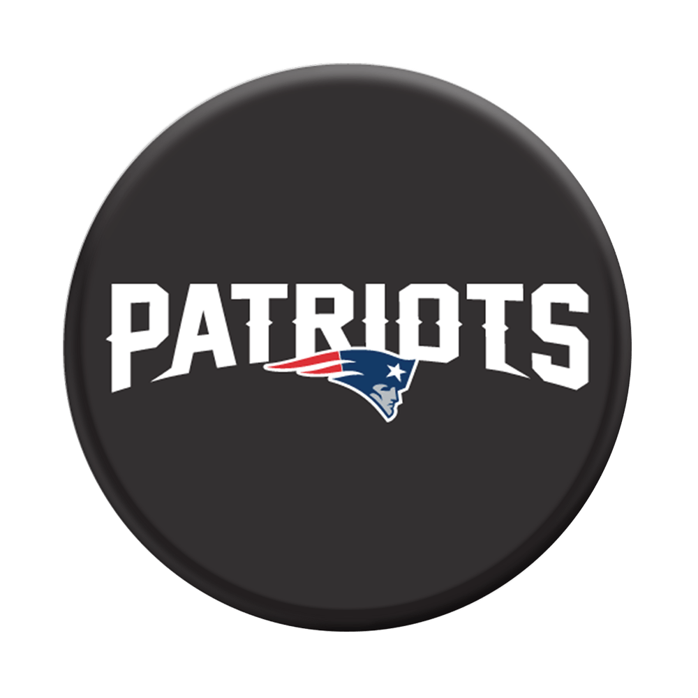 Black and White Patriots Logo - NFL - New England Patriots Logo PopSockets Grip