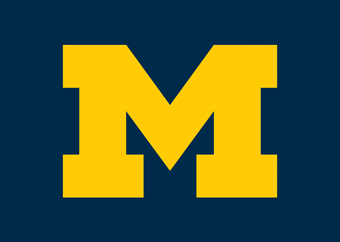 Yellow and Blue M Logo - Yellow m college Logos