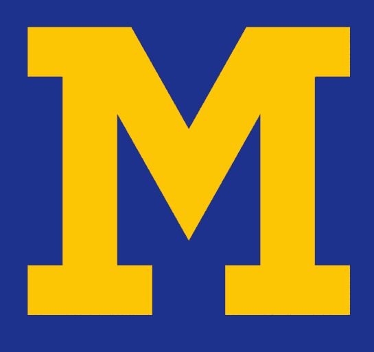 Blue and Yellow M Logo - MBM.gif. Pro Sports Teams