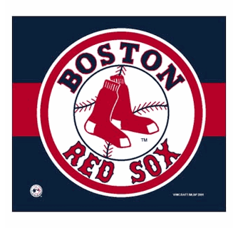 Two Red X's Attached Logo - Boston Red Sox Car Flag