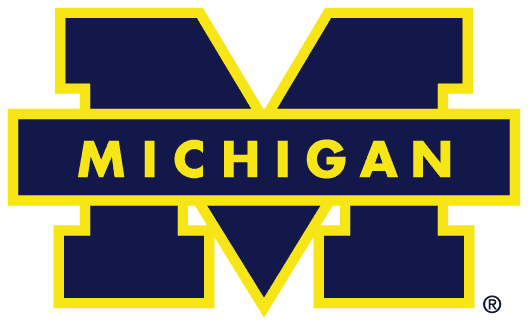 Blue and Yellow M Logo - Michigan Wolverines Primary Logo Division I (i M) (NCAA I M