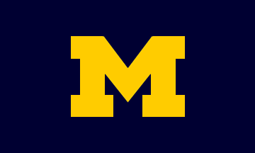 Blue and Yellow M Logo - University of Michigan (U.S.)