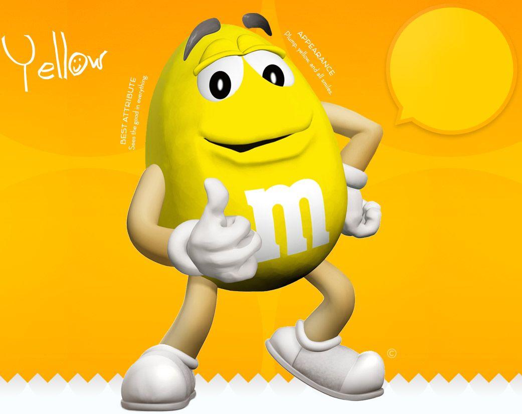 Blue and Yellow M Logo - M&M'S® Yellow