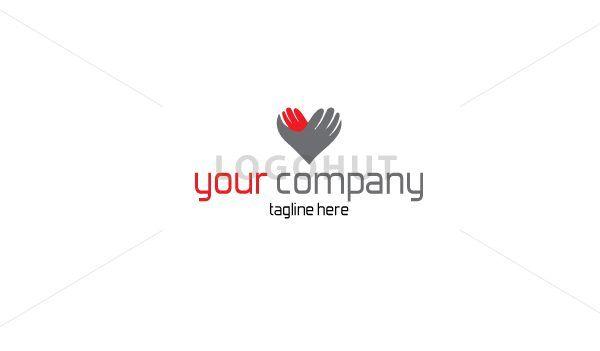 Heart with Hands Logo - Heart Hands Logo | Logohut