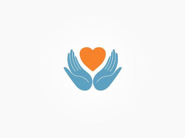 Heart with Hands Logo - Best Mark Logo Hands Logos Heart images on Designspiration