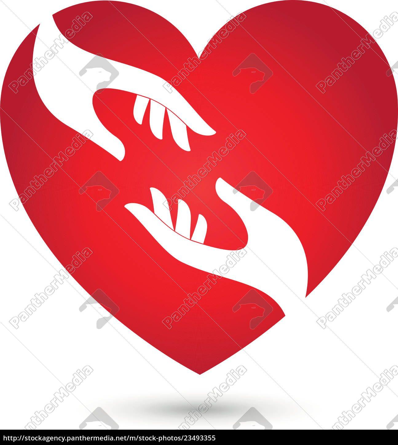 Heart with Hands Logo - heart and hands,heart,hands,logo - Stock Photo - #23493355 ...