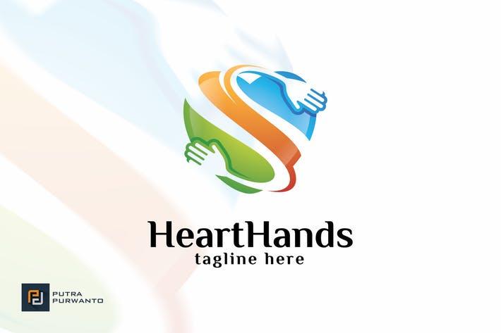 Heart with Hands Logo - Heart Hands - Logo Template by putra_purwanto on Envato Elements