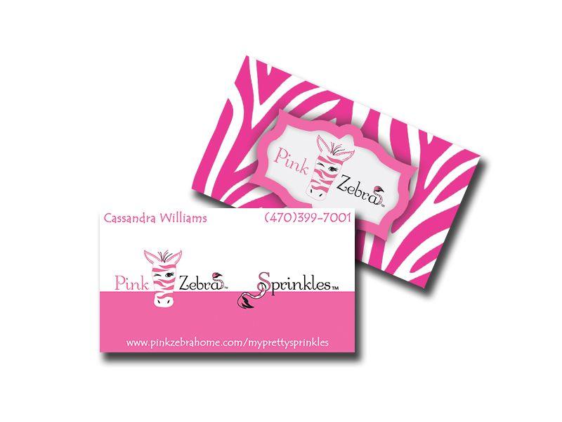 Pink Zebra Home Logo - Newest Business Cards Designed for Pink Zebra Rep - The Graphic Geek
