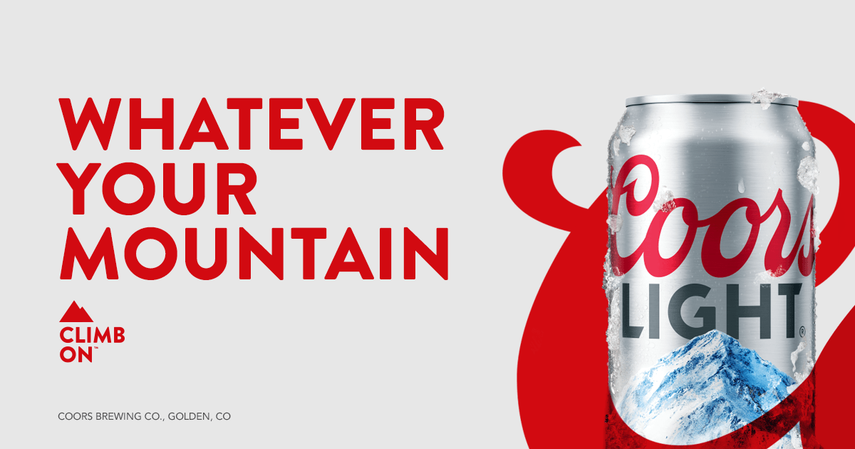 Blue Mountains Coors Light Logo - The World's Most Refreshing Beer™ | Coors Light