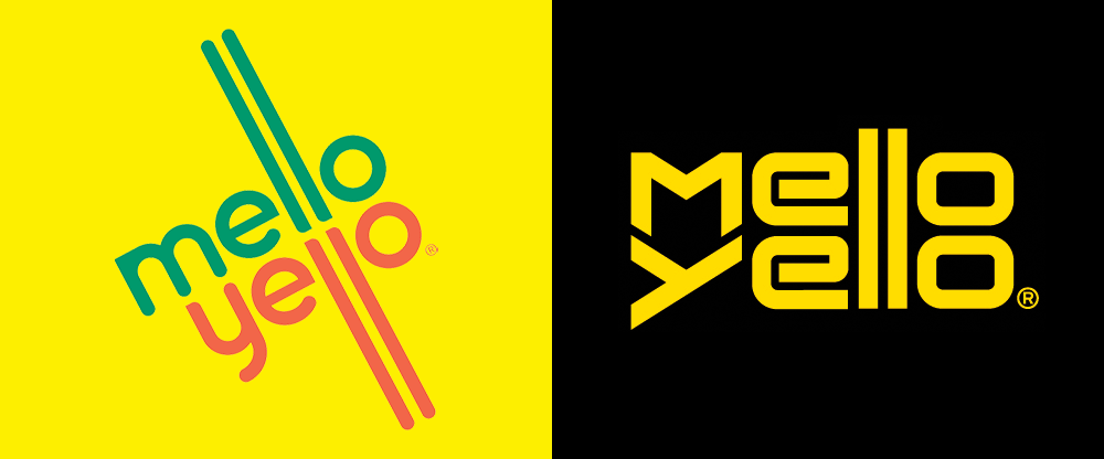 Mellow Yellow Logo - Brand New: New Logo and Packaging for Mello Yello by United Dsn