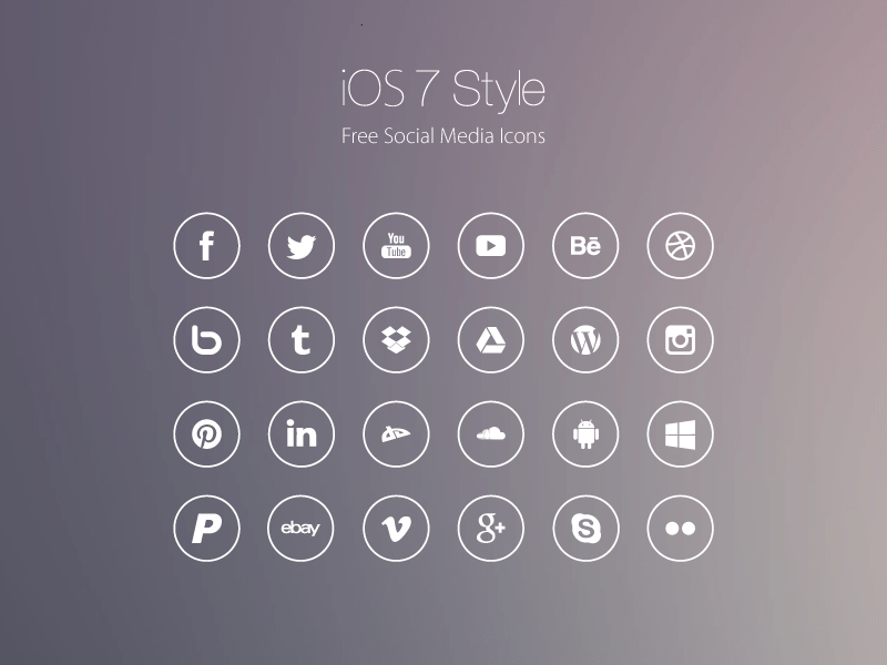 White Social Logo - 54 Beautiful [Free!] Social Media Icon Sets For Your Website