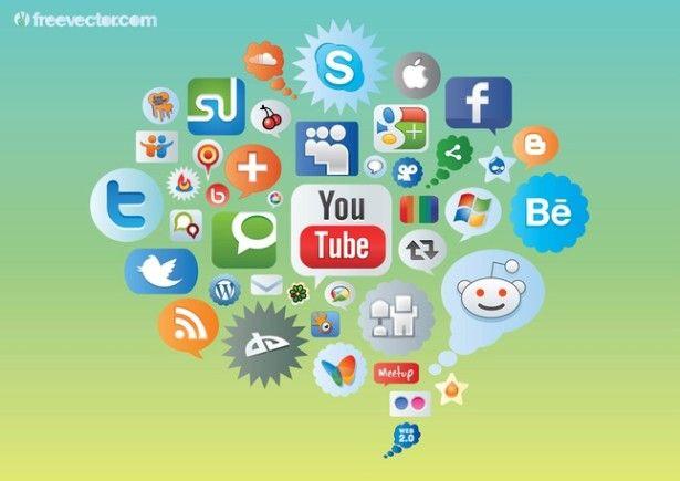 Circle Social Media App Logo - High Quality Free Social Media Icon