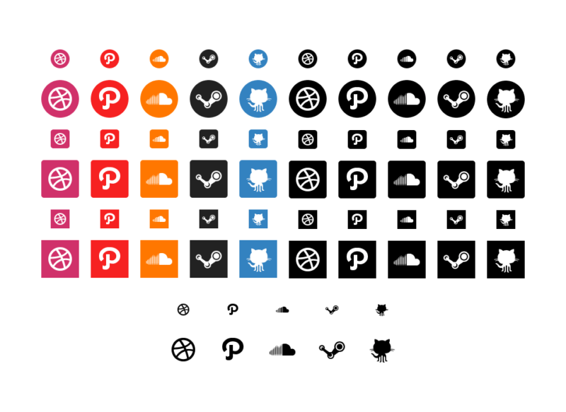 Circle Social Media App Logo - 54 Beautiful [Free!] Social Media Icon Sets For Your Website