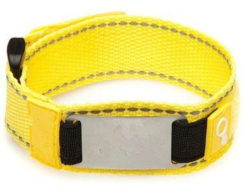 Medical Bracelet Logo - Nylon Id Fabric Bracelet With Logo Customized Id Wristband