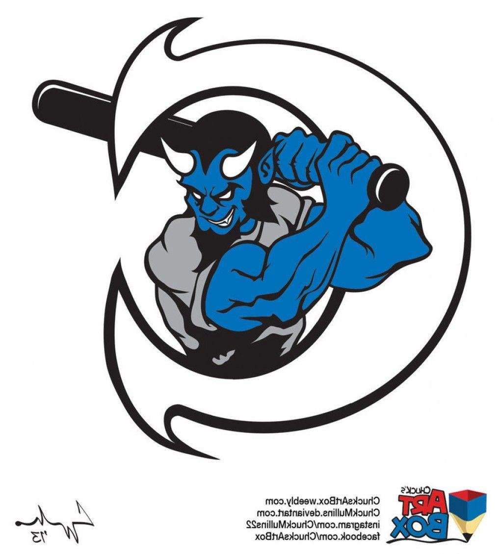 Blue Devils Baseball Logo - Castlewood Blue Devils Baseball Logo