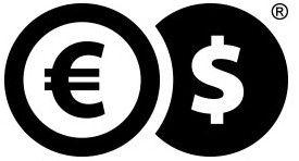 Dollar Sign Logo - The euro dollar logo symbolizes innovative services, mobile apps ...