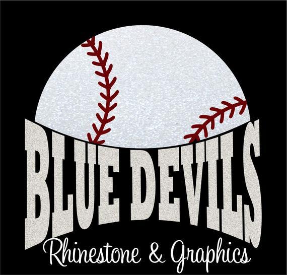 Blue Devils Baseball Logo - Blue Devils Baseball Instant download SVG Eps DXF Cutting | Etsy