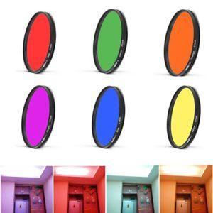 Blue Orange Red with Purple Circle Logo - 25 27 28mm Green Orange Red Purple Yellow Blue Full Color Filter For ...
