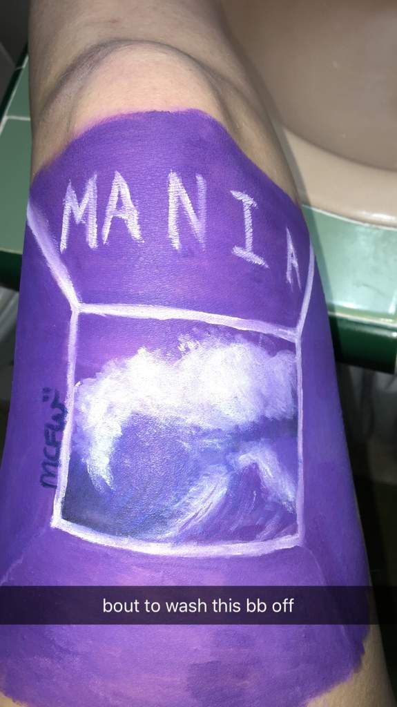 FOB Mania Logo - M A N I A on my leg | Fall Out Boy | FOB Official Amino