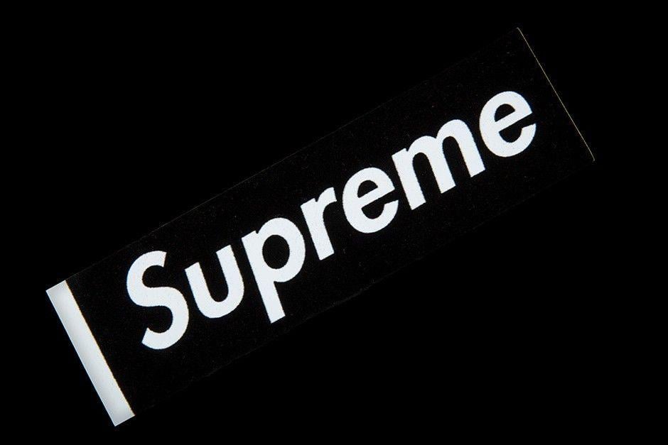 Black Supreme Logo - SUPREME VELVET BOX LOGO STICKER|S/S 2017|BLACK